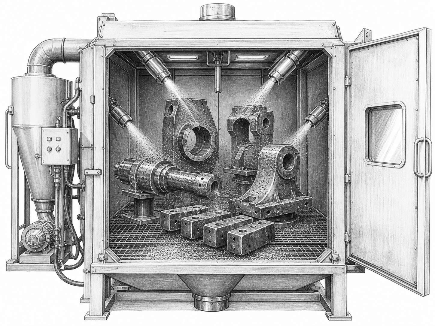 GH steel grit for hard workpieces