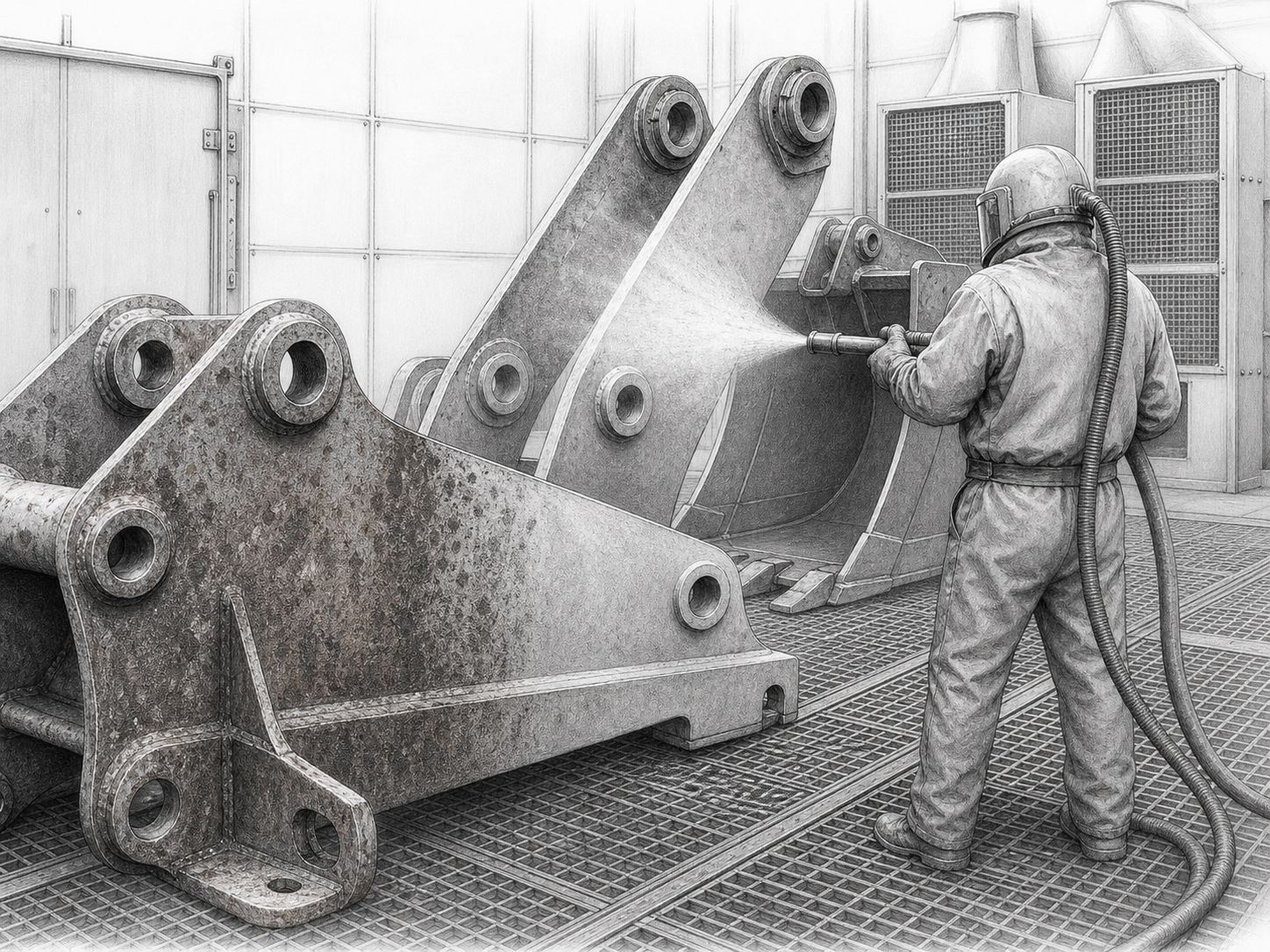 GL steel grit for construction machinery surface treatment