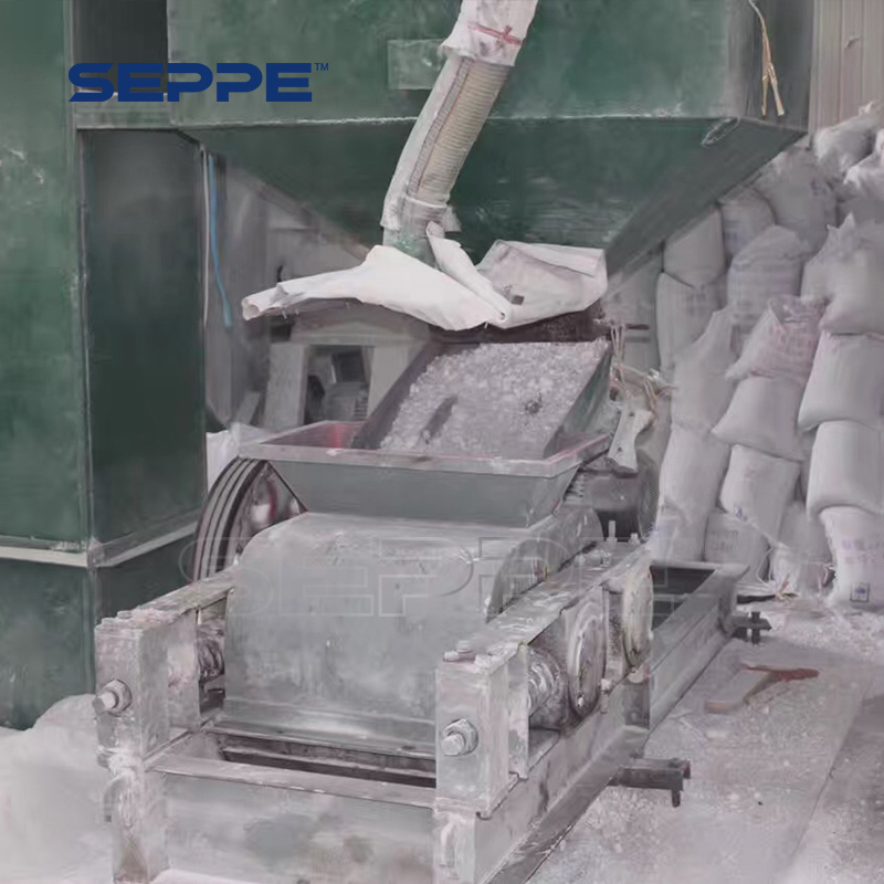 White fused alumina fusion crushing and magnetic separation process