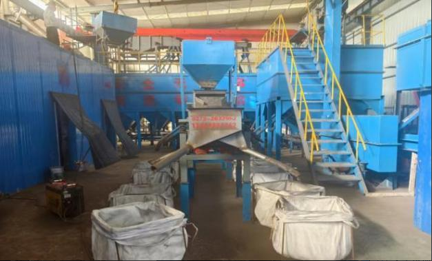 Steel grit screening and packaging line