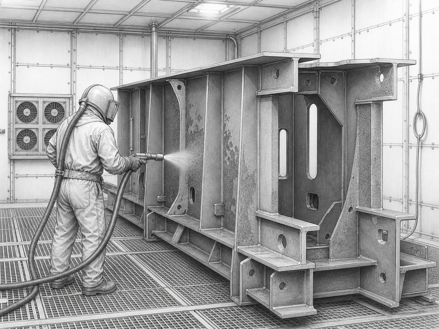 GL steel grit for ship component rust removal