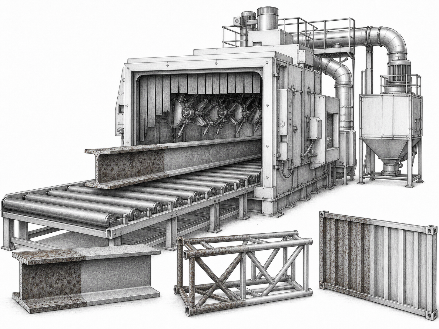GL steel grit for general steel construction blasting
