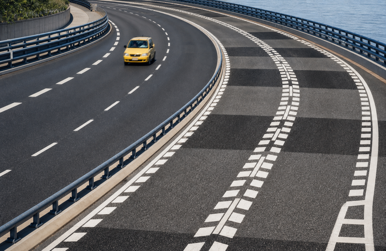 High-visibility Road Marking Application
