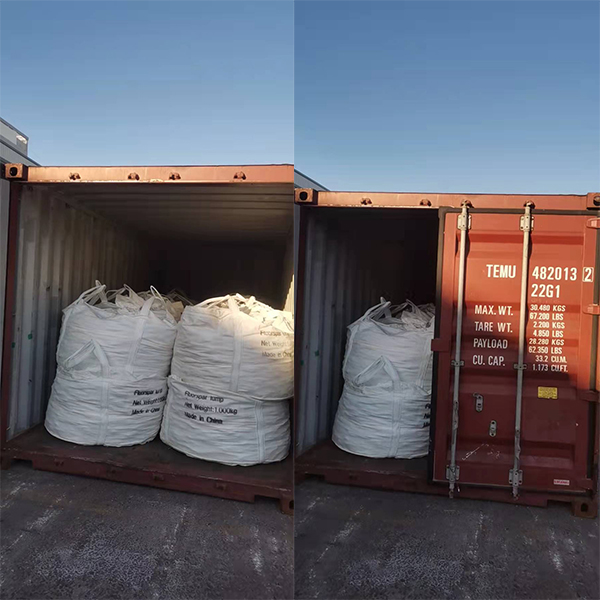 fluorspar lump loading