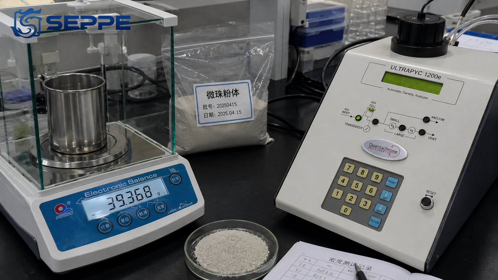 Cenosphere Bulk Density vs True Density