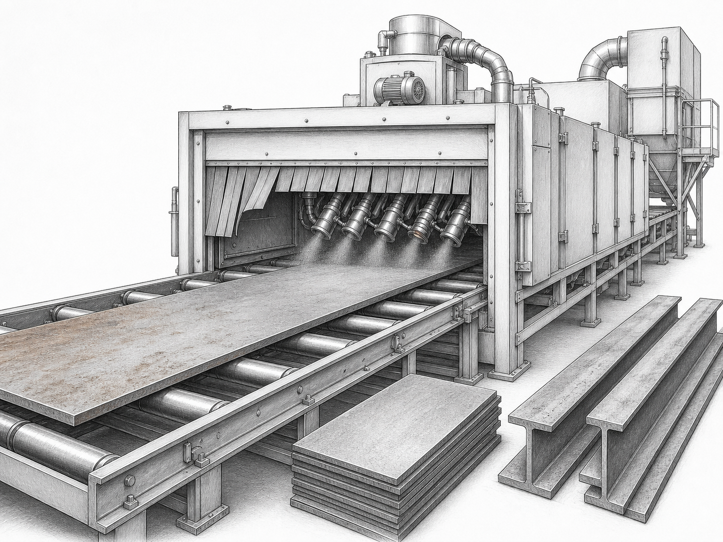 GP steel grit for steel plate pre-treatment