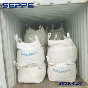 Water Jet Garnet Abrasive SGR80 delivery in April 2019